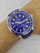 Replica Swiss Omega Seamaster Gmt Watch Blue Dial Black Leather  (8)_th.jpg